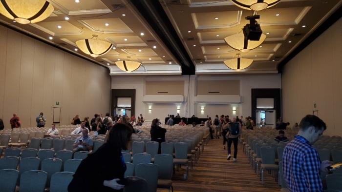 interior view of the conference room seating area