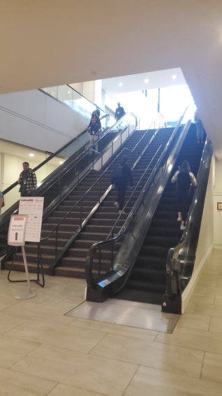 regular stairs and escalators