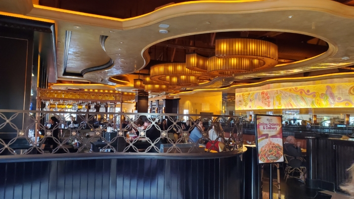 a very pretty cheesecake factory interior