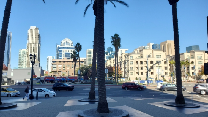 view from the hyatt looking towards san diego