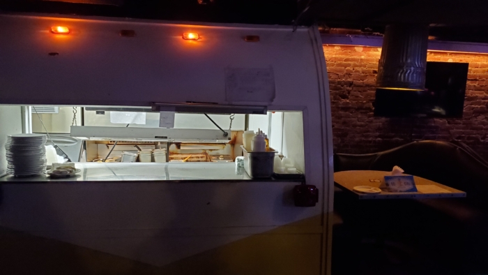 the old fashioned food truck downstairs